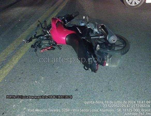 Motociclista de Ibiúna morre atropelado na Raposo