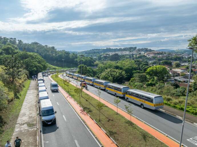 São Roque tem nova frota para o transporte escolar