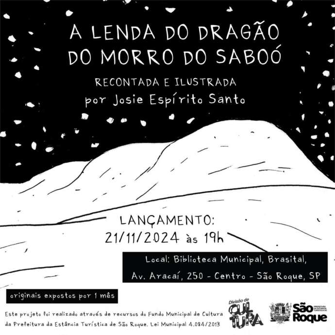 A lenda do dragão do Morro do Saboó ganha vida em projeto artístico-literário