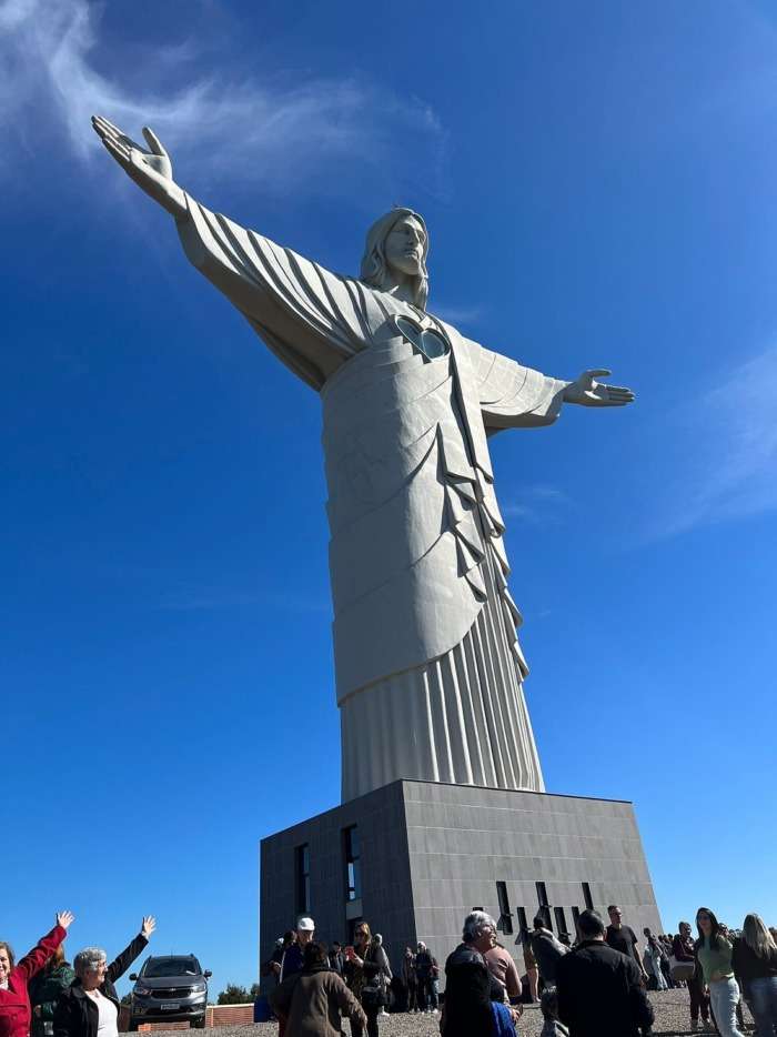 Cristo Protetor em Encantado: nova atração turística será a maior estátua de Cristo no Brasil